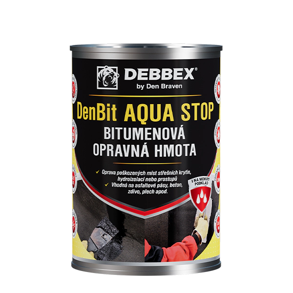 DenBit AQUA STOP Bitúmenová opravná hmota