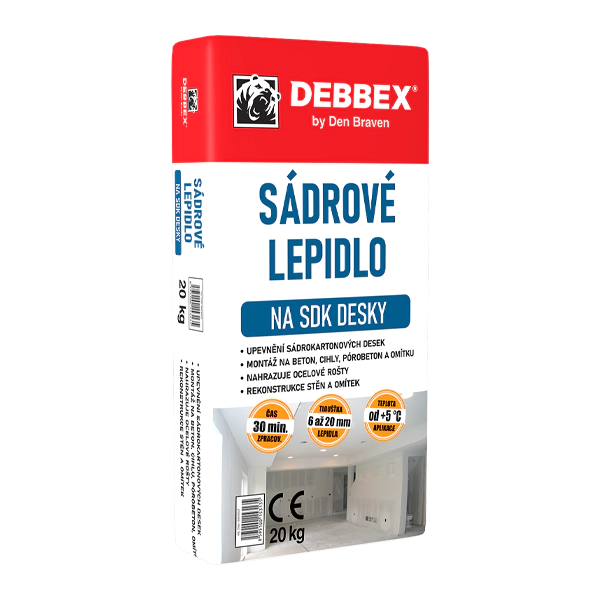Sadrové lepidlo na SDK dosky