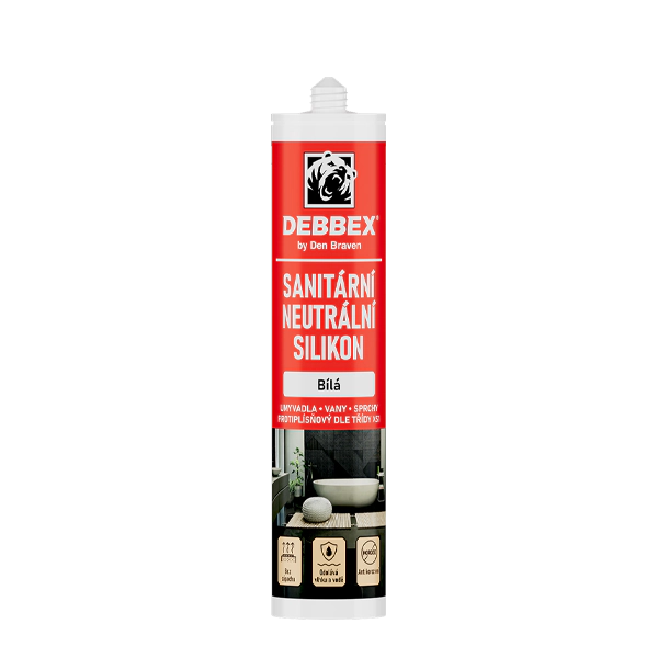 Sanitárny neutrálny silikón biela