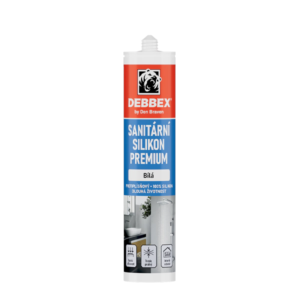Sanitárny silikón PRÉMIUM biela