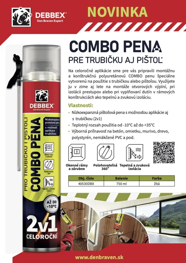 COMBO PENA pre aplikáciu trubičkou aj pištoľou