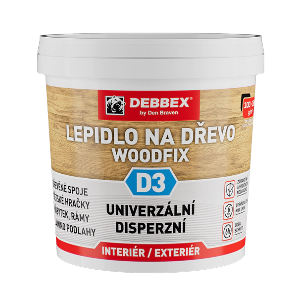 Lepidlo na drevo WOODFIX D3 1kg