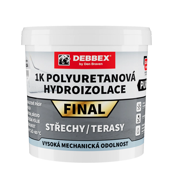 1K polyuretánová hydroizolácia FINAL Den Braven