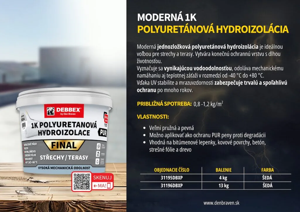 1K Polyuretánová hydroizolácia FINAL