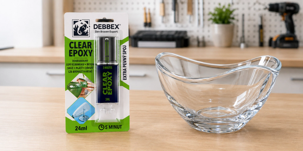 Clear Epoxy – transparentné epoxidové lepidlo na sklo, keramiku a plasty